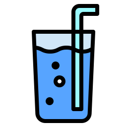 Vaso de agua icono