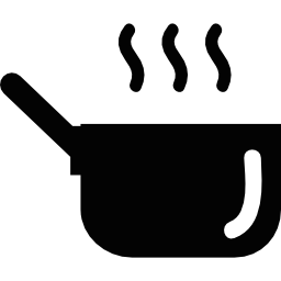 Hot kitchen pot icon
