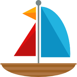 Sailing boat icon