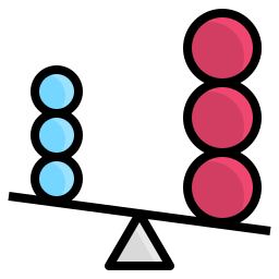 asymétrie Icône