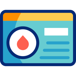 tarjeta de identificación icono
