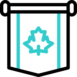 bandera de canadá icono