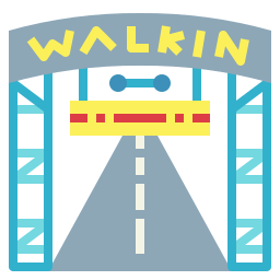 Walking street icon