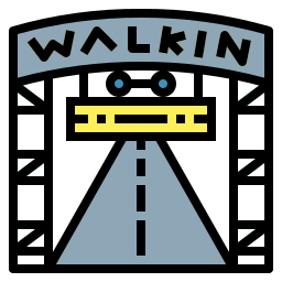 Walking street icon