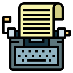 Máquina de escrever Ícone