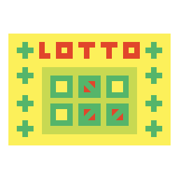 Boleto loteria icono