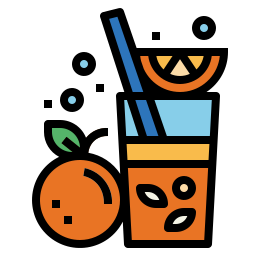 Orange juice icon