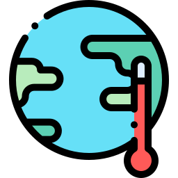 opwarming van de aarde icoon