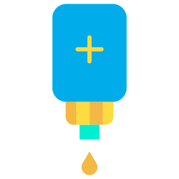 Intravenous saline drip icon