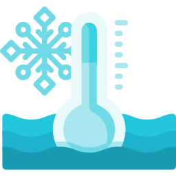Baja temperatura icono