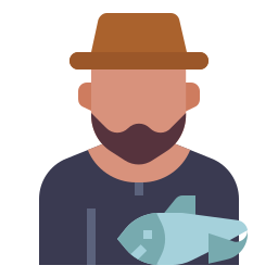 Pescador icono