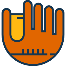 Baseball glove icon