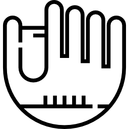 Baseball glove icon