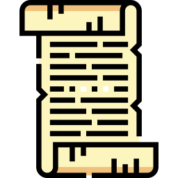 Antiguo pergamino icono