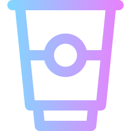 Plastic cup icon