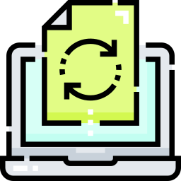 Sincronización de datos icono