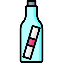 Mensaje en una botella icono