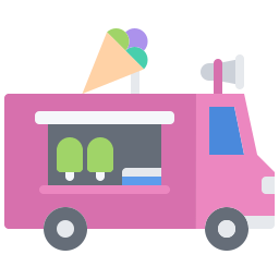 Caminhão de sorvete Ícone