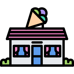 Ice cream shop icon