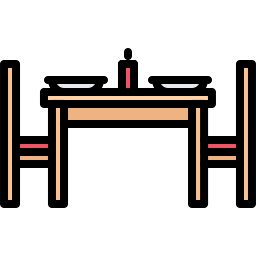 Mesa de cena icono