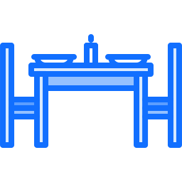 Mesa de cena icono