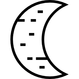 pół księżyc ikona