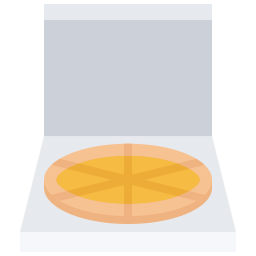 Caja de pizza icono