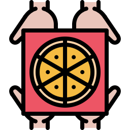 Repartidor de pizza icono
