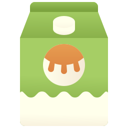 Caja de la leche icono