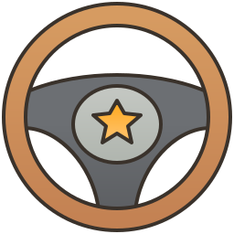 Steering wheel icon