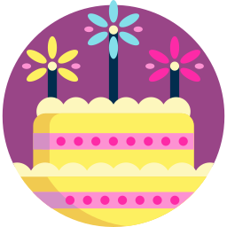 Birthday cake icon