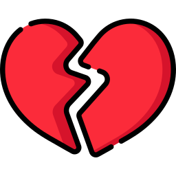 El corazón roto icono