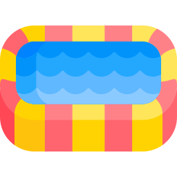 opblaasbaar zwembad icoon