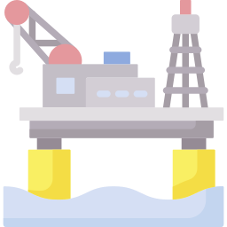 piattaforma petrolifera icona