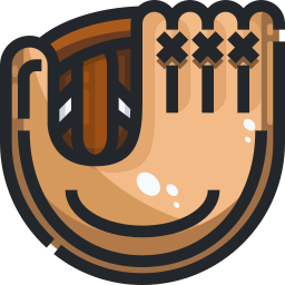 Baseball glove icon