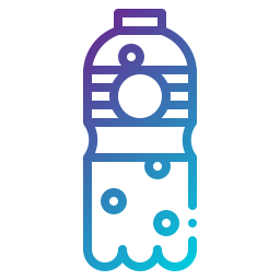 Agua con gas icono