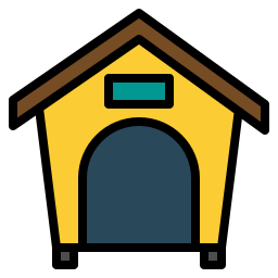 Casa del animal doméstico icono