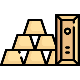 Lingotes de oro icono