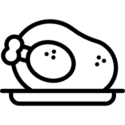 Roast chicken icon