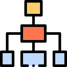 Diagrama de flujo icono