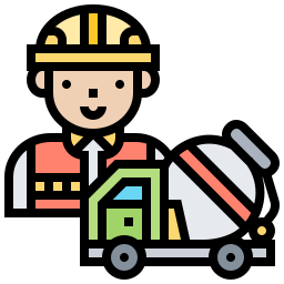 Concrete mixer icon