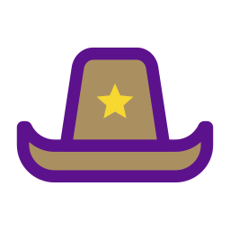 Sombrero de vaquero icono