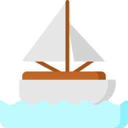 Barco de vela icono