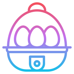 Cocedor de huevos icono