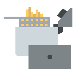 Electric fryer icon