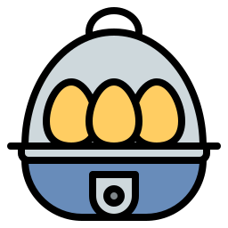 Cocedor de huevos icono