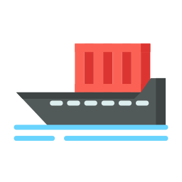 Barco de carga icono