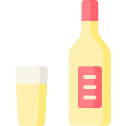 białe wino ikona