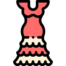 Roupa de flamenco Ícone