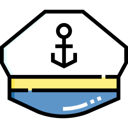 casquette de capitaine Icône